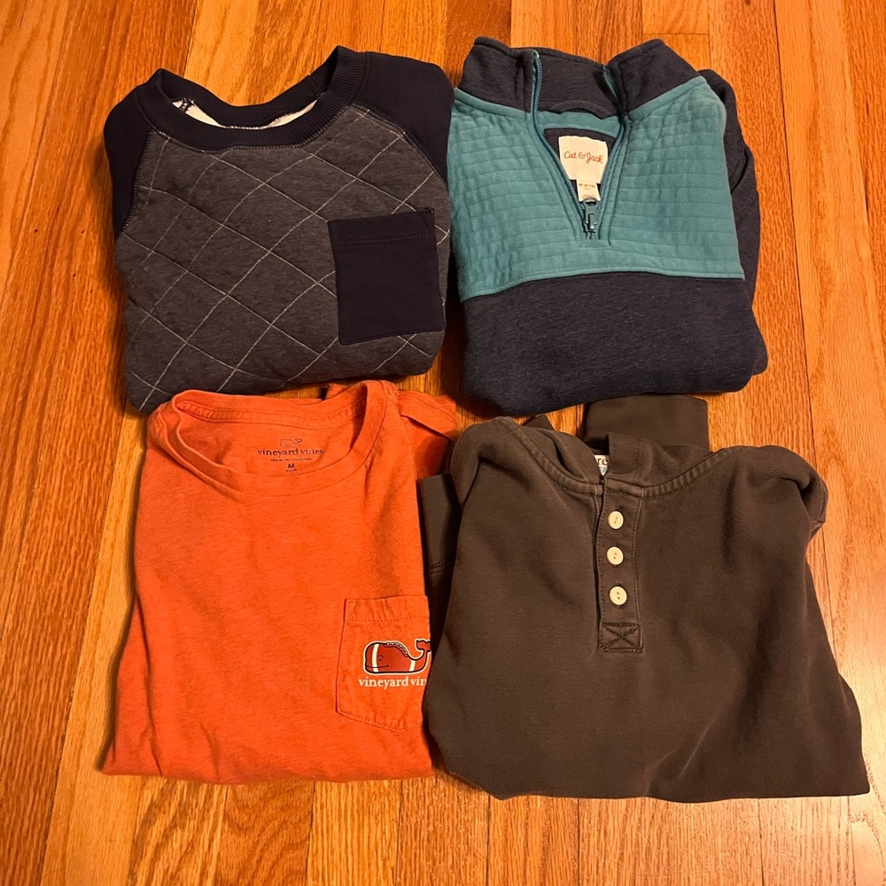 Medium Boys Bundle Preppy Styles Vineyard Vines, Hanna Anderson & More